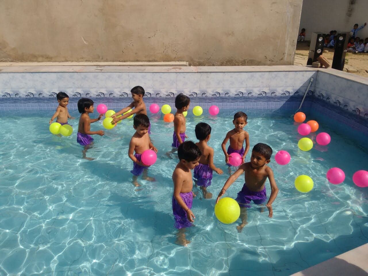 Childrens Learn Swimming